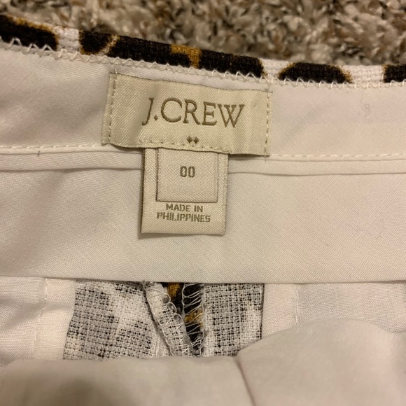 Women’s J. Crew animal print shorts size 00 - Picture 5 of 6